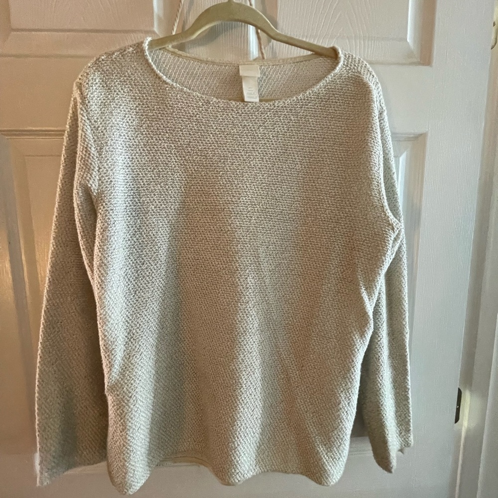 Women’s long sleeve sweater material shirt